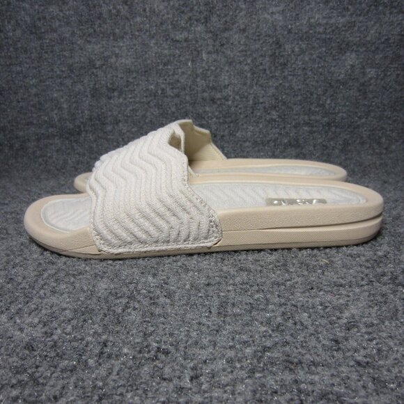 APL ZigZag Slide Sandals Womens Size 6 Beige Lightweight Comfort - Picture 3 of 9